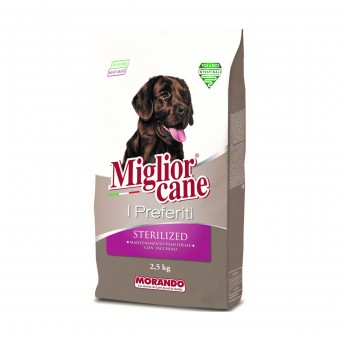 MIGLIOR CANE I PREFERITI STERLIZED CROCCHETTE GUSTO TACCHINO SACCO 2,5 KG, NUTRIZIONE, S168812, 100051