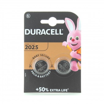 DURACELL BATTERIA LITHIUM LONG LASTING POWER 3 VOLT 2 PZ.2025, PILE, S150535, 100162
