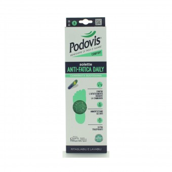 PODOVIS SOLETTE ANTI-FATICA COMFORT RITAGLIABILI E LAVABILI SIZE S 36/40, ACCESSORI MANICURE PEDICURE, S154204, 100167