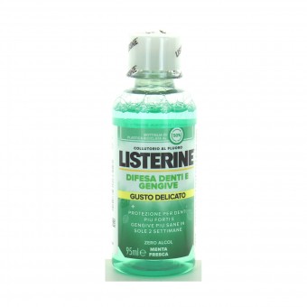 LISTERINE COLLUTORIO DIFESA DENTIeGENGIVE GUSTO DELICATO 95 ML, COLLUTORI, S157886, 100194