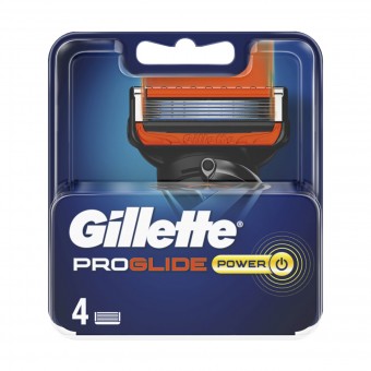 GILLETTE FUSION PROGLIDE RICARICA 4 PZ. PER RASOIO POWER , LAME E RASOI PER UOMO, S099881, 100560
