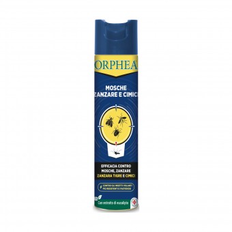 ORPHEA INSETTICIDA MOSCHE, ZANZARE E CIMICI SPRAY 400 ML, INSETTICIDI VOLANTI, S088449, 100665