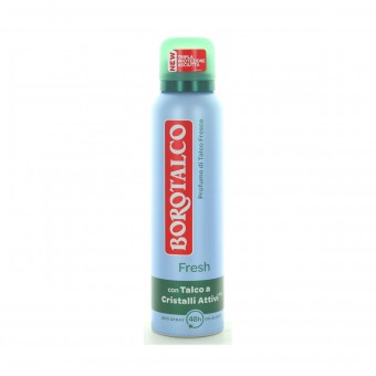 BOROTALCO DEODORANTE SPRAY FRESH CON MICROTALCO 150 ML , DEODORANTI ANTIODORE PER PERSONA, S146733, 100750