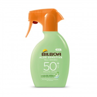 BILBOA ALOE SENSITIVE PELLI SENSIBILI TRIGGER SPF50+ 250 ML , SOLARI, S169295, 101305