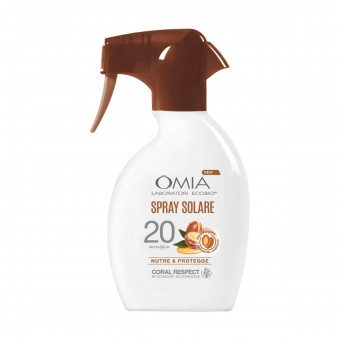 OMIA ECOBIO SOLARE SPRAY ARGAN DEL MAROCCO SPF20 NUTRE & PROTEGGE 200 ML , SOLARI, S169300, 101355