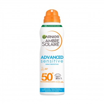 AMBRE SOLAIRE ADVANCED SENSITIVE SPF50+ SPRAY BOMBOLETTA 200 ML, SOLARI, S169307, 101389