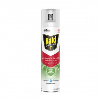 RAID INSETTICIDA ESSENTIALS SCARAFAGGI & FORMICHE SPRAY 400 ML, INSETTICIDI VOLANTI, S169494, 101512