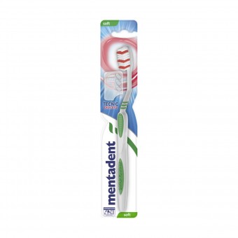 MENTADENT SPAZZOLINO TECNIC SOFT DELICATO + COPRISETOLE, SPAZZOLINI, S169545, 101688