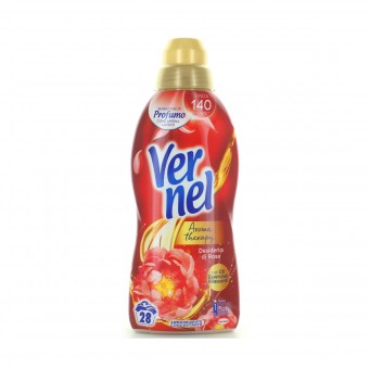 VERNEL AMMORBIDENTE CONCENTRATO AROMATHERAPY NOTE DI ROSA E OLI ESSENZIALI 28 LAVAGGI 700 ML, AMMORBIDENTI, S115911, 101920