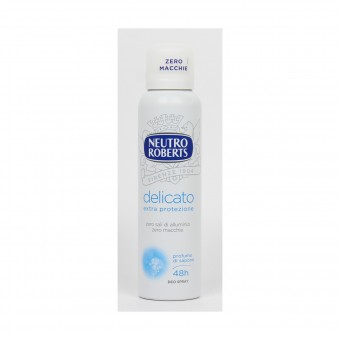 NEUTRO ROBERTS DEODORANTE SPRAY DELICATO EXTRA PROTEZIONE 150 ML, DEODORANTI ANTIODORE PER PERSONA, S139004, 101933