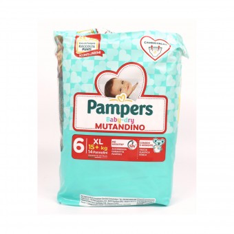 PAMPERS PANNOLINI BABY DRY MUTANDINO 6 EXTRALARGE 14 PZ 15+ KG, PANNOLINI, S149785, 101939