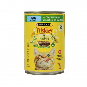 FRISKIES GATTI PATE' CONIGLIO-VERDURE LATTINA 400 GRAMMI, NUTRIZIONE, S009086, 101957