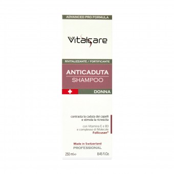 VITALCARE ANTICADUTA SHAMPOO DONNA CON VITAMINA E e B3 250 ML, SHAMPOO, S156525, 102701