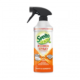 SVELTO PIATTI e SUPERFICI POWER SPRAY ANTIODORE 435 ML , STOVIGLIE MANO, S170107, 102895