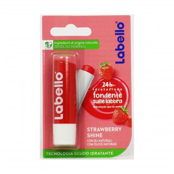 LABELLO BURROCACAO STRAWBERRY SHINE 24H DI IDRATAZIONE CON OLI NATURALI 5,5 ML, PROTETTIVI LABBRA, S017715, 103201