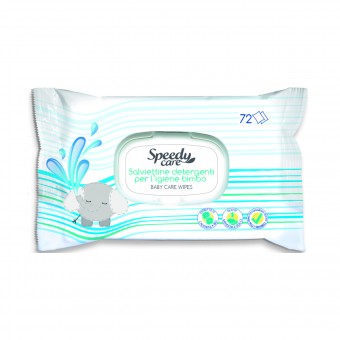 SPEEDY CARE 72 SALVIETTE DETERGENTI PER L'IGIENE BIMBO , SALVIETTINE BIMBI, S170199, 103236