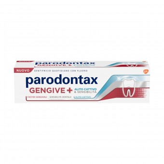 PARODONTAX DENTIFRICIO GENGIVE+ ALITO CATTIVO & SENSIBILITA' 75 ML, DENTIFRICI, S170249, 103304