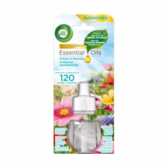 AIRWICK DIFFUSORE ELETTRICO RICARICA PROFUMO DI PRIMAVERA 120 GIORNI , DEODORANTI AZIONE CONTINUA, S170283, 103397