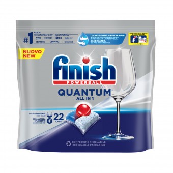 FINISH PASTIGLIE QUANTUM ALL IN 1 REGULAR 22 CAPS, LAVASTOVIGLIE, S170285, 103399