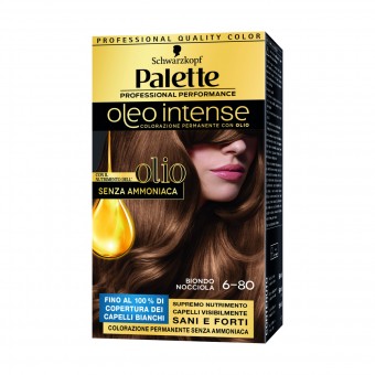PALETTE OLEO INTENSE COLORAZIONE PERMAMENTE SENZA AMMONIACA 6-80 BIONDO NOCCIOLA, COLORANTI, S170408, 103632