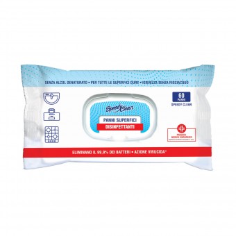 SPEEDY CLEAN 60 PANNI ISINFETTANTI SUPERFICI PMC , MULTIUSO, S170328, 103727