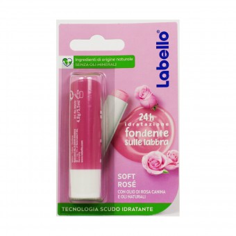 LABELLO BURROCACAO SOFT ROSE' 24H DI IDRATAZIONE CON ESTRATTO DI ROSA E OLI NATURALI 5,5 ML , PROTETTIVI LABBRA, S013892, 104014