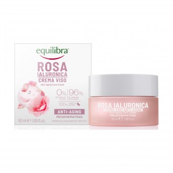 EQUILIBRA ROSA IALURONICA CREMA VISO ANTI AGING 50 ML, PULIZIA VISO DONNA, S170537, 104061