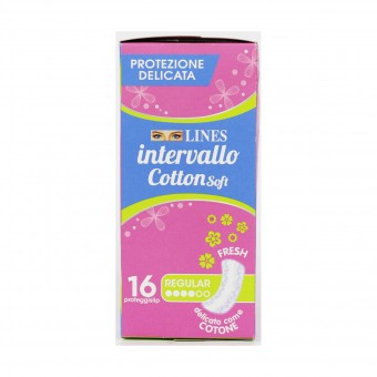 LINES INTERVALLO COTTON SOFT FRESH DISTESO 16 PZ, PROTEGGISLIP, S134426, 104117