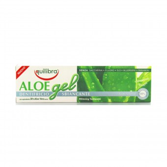 EQUILIBRA ALOE GEL DENTIFRICIO SBIANCANTE 75 ML, DENTIFRICI, S140215, 104164