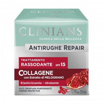 CLINIANS ANTIRUGHE REPAIR TRATTAMENTO RASSODODANTE SPF15 COLLAGENE CON ESTRATTO DI MELOGRANO 50 ML , CURA VISO DONNA, S170593, 104261