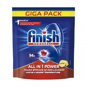 FINISH PASTIGLIE LAVASTOVIGLIE TUTTOin1 POWER LIMONE 94 LAVAGGI, LAVASTOVIGLIE, S170846, 104451