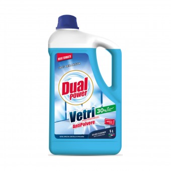 DUAL POWER VETRI CON AMMONIACA ANTIPOLVERE 5 LITRI , PULIZIA VETRI, S170905, 104531