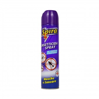 SPIRA INSETTICIDA SPRAY MOSCHE E ZANZARE FRESCO PROFUMO 400 ML, INSETTICIDI VOLANTI, S110480, 104762