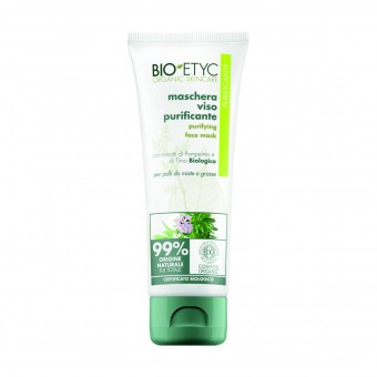 BIOETYC ORGANIC SKINCARE MASCHERA VISO PURIFICANTE ESTRATTI POMPELMO E TIMO PELLI DA MISTE A GRASSE 75 ML, CURA VISO DONNA, S171121, 104795