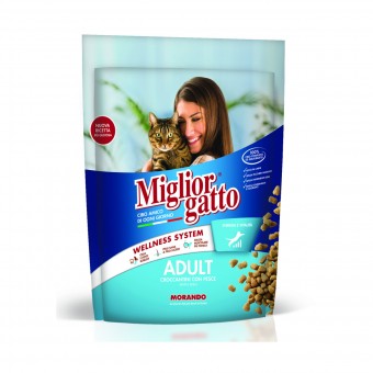 MIGLIOR GATTO CLASSICA DRY CROCCANTINI CON PESCE BUSTA 400 GR., NUTRIZIONE, S006460, 104888