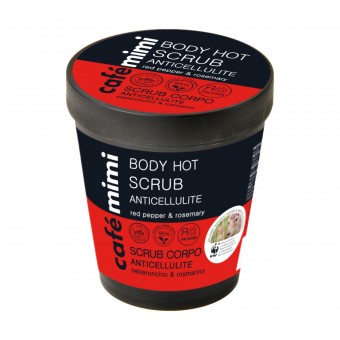 CAFE' MIMI SCRUB CORPO ANTI-CELLULITE - PEPERONCINO & ROSMARINO 280 GR., TRATTAMENTO CORPO, S171180, 105046