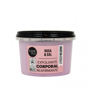 ORGANIC SHOP SCRUB CORPO LEVIGANTE ROSA PERLATA VASO 250 ML, TRATTAMENTO CORPO, S149419, 105093