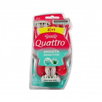 WILKINSON QUATTRO FOR WOMEN SENSITIVE USA&GETTA RASOI 3+1 4 LAME, LAME E RASOI PER DONNA, S043257, 105295