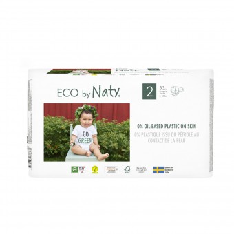 ECO BY NATY PANNOLINI ECOLOGICI T2 3-6 KG 33 PZ, PANNOLINI, S171279, 105453