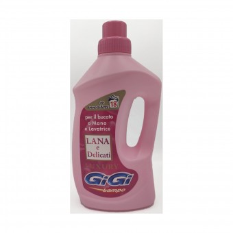 GIGI LAMPO DETERSIVO BUCATO LIQUIDO A MANO E LAVATRICE LANA COLORATI E DELICATI LUXURY 18 LAVAGGI 1 LT, BUCATO LANA DELICATI CAPI NERI SPECIFICI, S144572, 105583