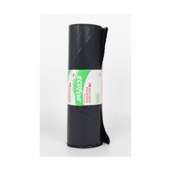 ECO FOR 10 SACCHI NERI CONDOMINIALI 70x110 ROTOLO , SACCHETTI SPAZZATURA, S171344, 105622