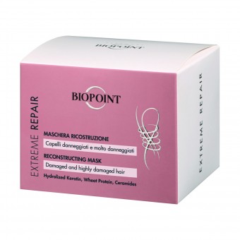 BIOPOINT EXTREME REPAIR MASCHERA RICOSTRUZIONE PER CAPELLI DANNEGGIATI 200 ML, DOPO SHAMPOO, S166450, 106132