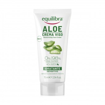 EQUILIBRA ALOE CREMA VISO IDRATANTE SENSITIVE 75 ML, CURA VISO DONNA, S040451, 106163