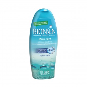 BIONSEN DOCCIASHAMPOO MIZU PURE CON MICROSFERE D'ACQUA MICELLARE PURIFICANTE 250 ML, BAGNO/DOCCIA SCHIUMA, S171045, 106211
