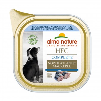 ALMO NATURE COMPLETE HFC CANE VASCHETTA SGOMBRO DEL NORD ATLANTICO 85 GRAMMI, NUTRIZIONE, S171689, 106364