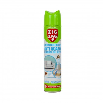 ZIG ZAG DISINFESTANTE ANTI ACARO E CIMICI DEI LETTI SPRAY 300 ML, ACARICIDI, S158537, 106701