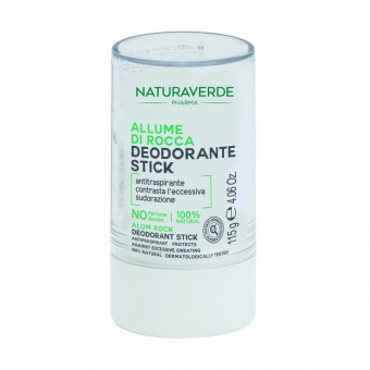NATURAVERDE ALLUME DI ROCCA DEODORANTE STICK ANTITRASPIRANTE 115 grammi, DEODORANTI ANTIODORE PER PERSONA, S172589, 108137