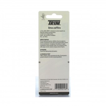 TRIM LIMA ZAFFIRO PROFESSIONAL CM.13 9-93 BI , ACCESSORI MANICURE PEDICURE, S013346, 12627