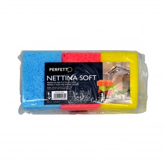 LA PIACENTINA SPUGNA MULTIUSO PERFETTO "TENDY" 3 PEZZI, SPUGNE PIATTI E CUCINA/PANNI SPUGNA, S014590, 13929