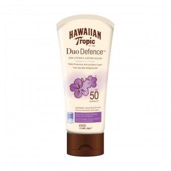 HAWAIIAN TROPIC DUO DEFENCE LOTION SPF50 180 ML, SOLARI, S147908, 35579